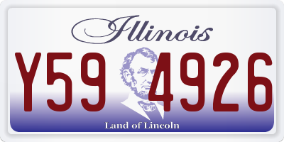 IL license plate Y594926