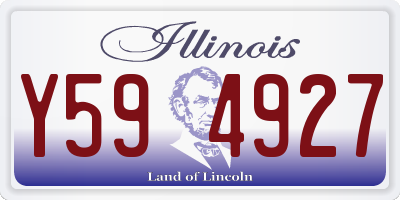 IL license plate Y594927