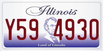 IL license plate Y594930