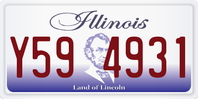IL license plate Y594931