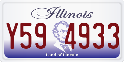 IL license plate Y594933