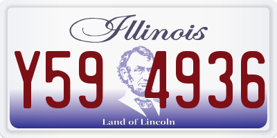 IL license plate Y594936