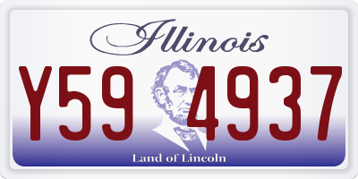 IL license plate Y594937