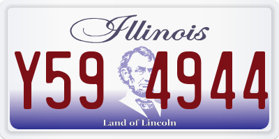 IL license plate Y594944