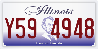 IL license plate Y594948