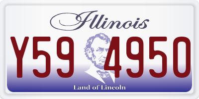 IL license plate Y594950