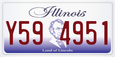 IL license plate Y594951
