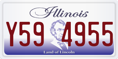 IL license plate Y594955