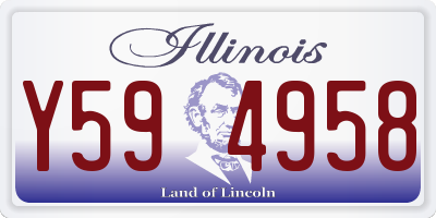 IL license plate Y594958