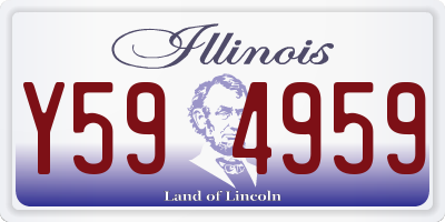 IL license plate Y594959