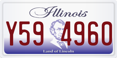 IL license plate Y594960