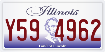 IL license plate Y594962
