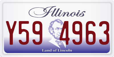 IL license plate Y594963