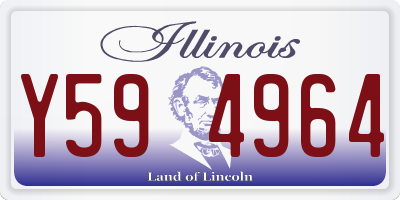 IL license plate Y594964