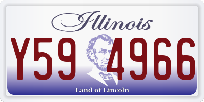 IL license plate Y594966
