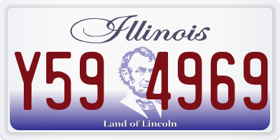 IL license plate Y594969