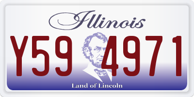 IL license plate Y594971