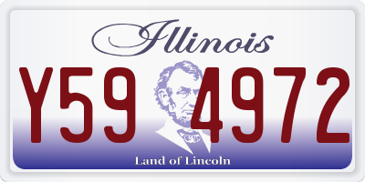 IL license plate Y594972