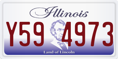 IL license plate Y594973