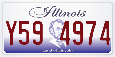 IL license plate Y594974