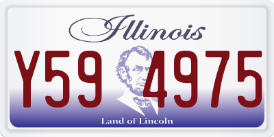 IL license plate Y594975