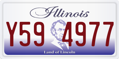 IL license plate Y594977