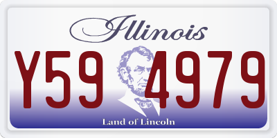 IL license plate Y594979