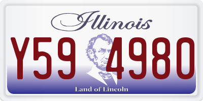 IL license plate Y594980