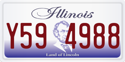 IL license plate Y594988