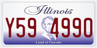 IL license plate Y594990