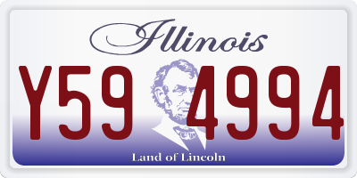 IL license plate Y594994