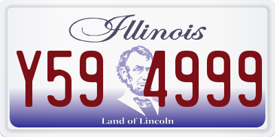 IL license plate Y594999