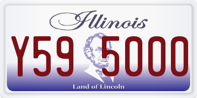 IL license plate Y595000