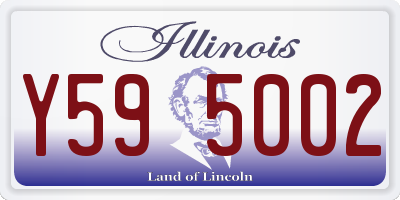 IL license plate Y595002