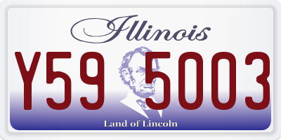 IL license plate Y595003