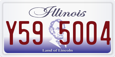 IL license plate Y595004