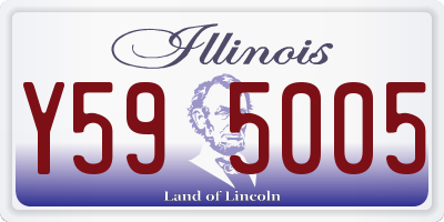 IL license plate Y595005
