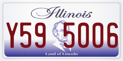 IL license plate Y595006