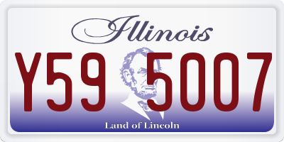 IL license plate Y595007