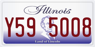 IL license plate Y595008