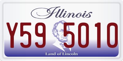 IL license plate Y595010
