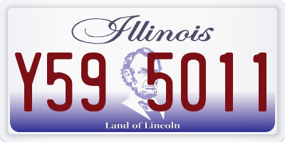 IL license plate Y595011