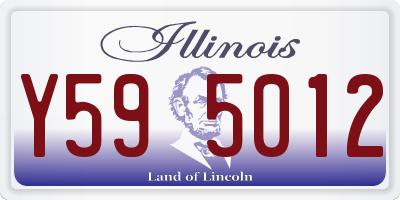 IL license plate Y595012