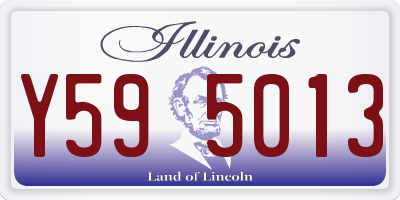 IL license plate Y595013