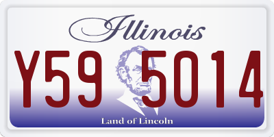IL license plate Y595014