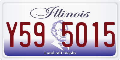IL license plate Y595015