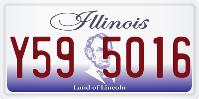 IL license plate Y595016