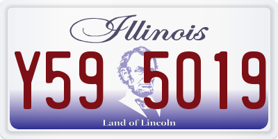 IL license plate Y595019