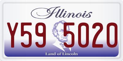 IL license plate Y595020