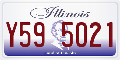 IL license plate Y595021